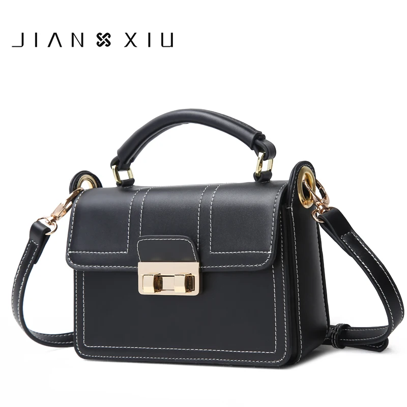 

JIANXIU Brand Women Split Leather Handbags Famous Brands Handbag Female Messenger Shoulder Bag 2018 New Top-hand Small Tote Bags