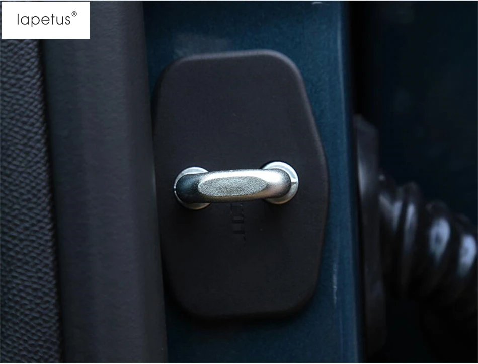 

Accessories For Peugeot 5008 2017 2018 2019 2020 2021 2022 Black Car Door Lock Protector Molding Cover Kit Trim 4 Pcs / Set