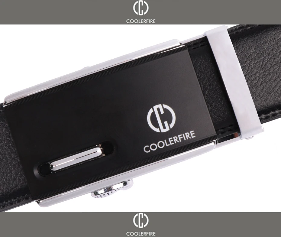 COOLERFIRE мужской ремень из натуральной воловьей кожи, ремни для мужчин, Роскошные автоматические ремни с пряжкой, коричневый, черный, Cinturones Hombre ZD062