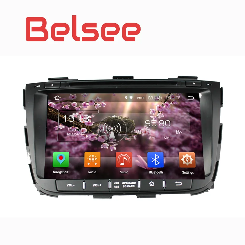 Belsee 2012 2013 Kia Sorento Aftermarket стерео радио Android 8,0 Автомагнитола 8 ядерный ОЗУ 4 Гб ПЗУ 32 Гб навигационная система