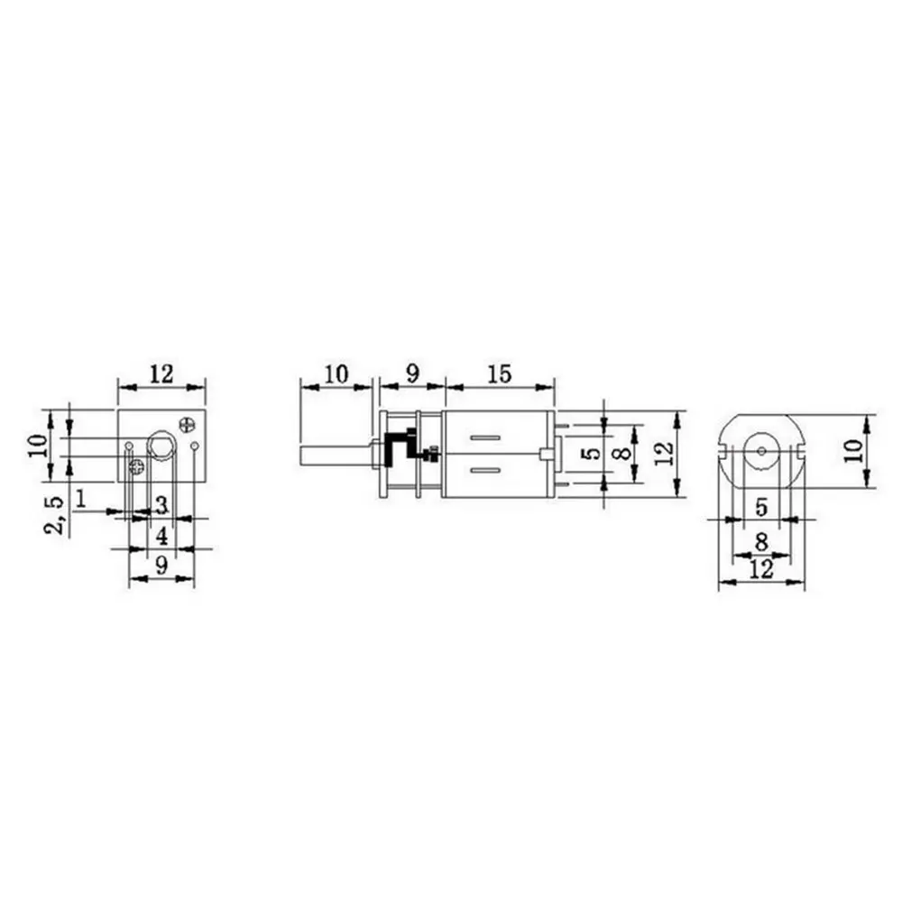12 мм Серебряный GA12-N20 300 об/мин миниатюрный металлическая электрическая 3V DC