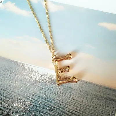 Простые Модные золотые цепочки английские буквы ожерелье A B C D E F G H I J K L M N O P Q R S T U V W X Y Z ниспадающее ожерелье на шею