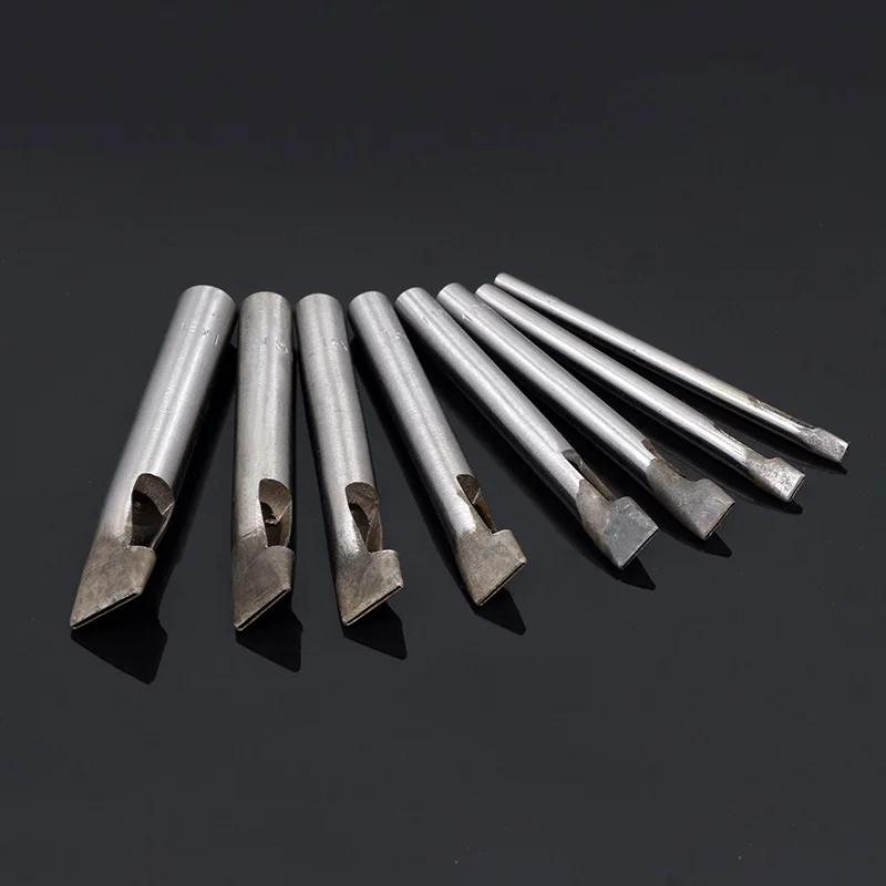 Width1mm закалки DIY кожаный инструмент закругленный угол одно слово удар 45 сталь