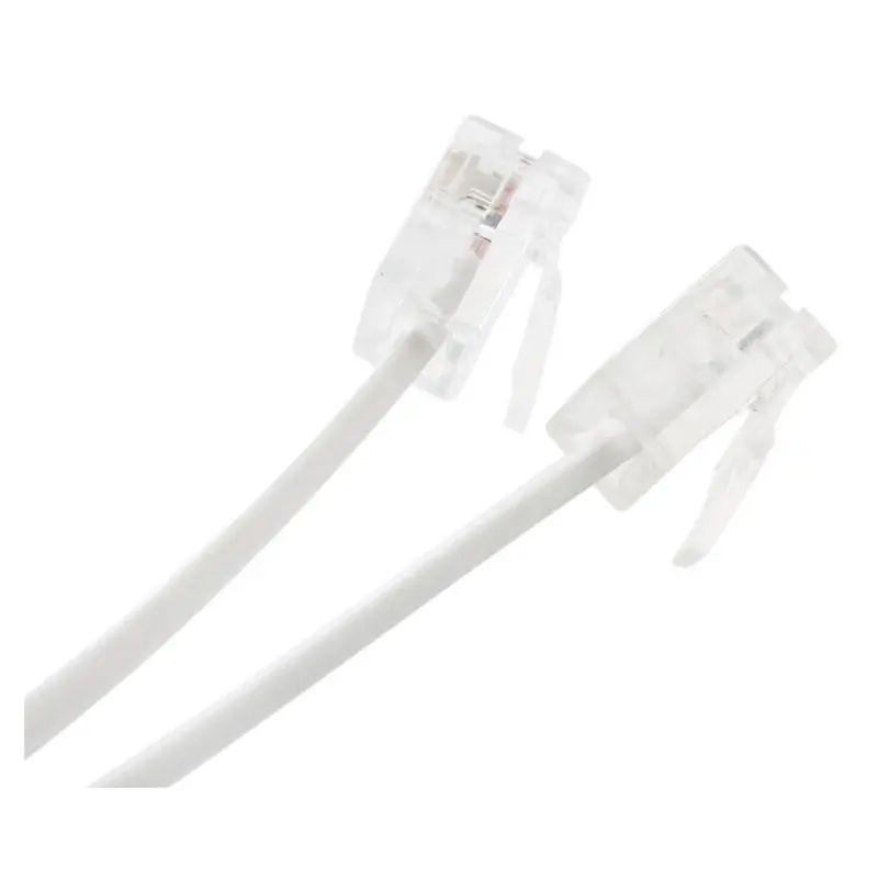 4.8ft RJ11 к папа-папа телефонный кабель Разъем Белый | Компьютеры и офис