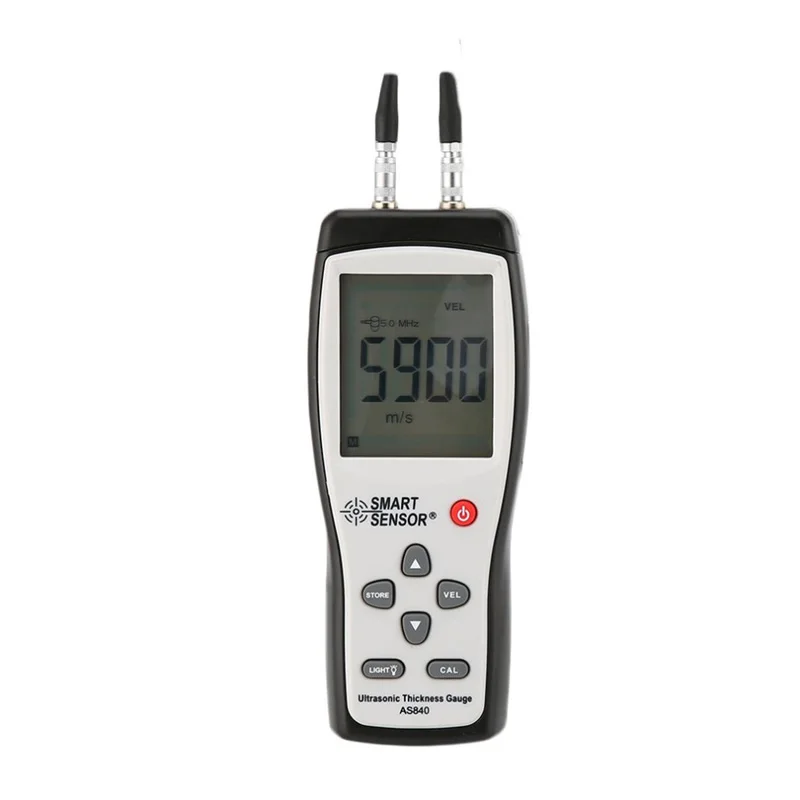 Ultrasonic Thickness Gauge 1.2-225mm Smart Sensor AS840 portable thickness tester Sound Velocity Measuring 1000-9999m/s | Инструменты