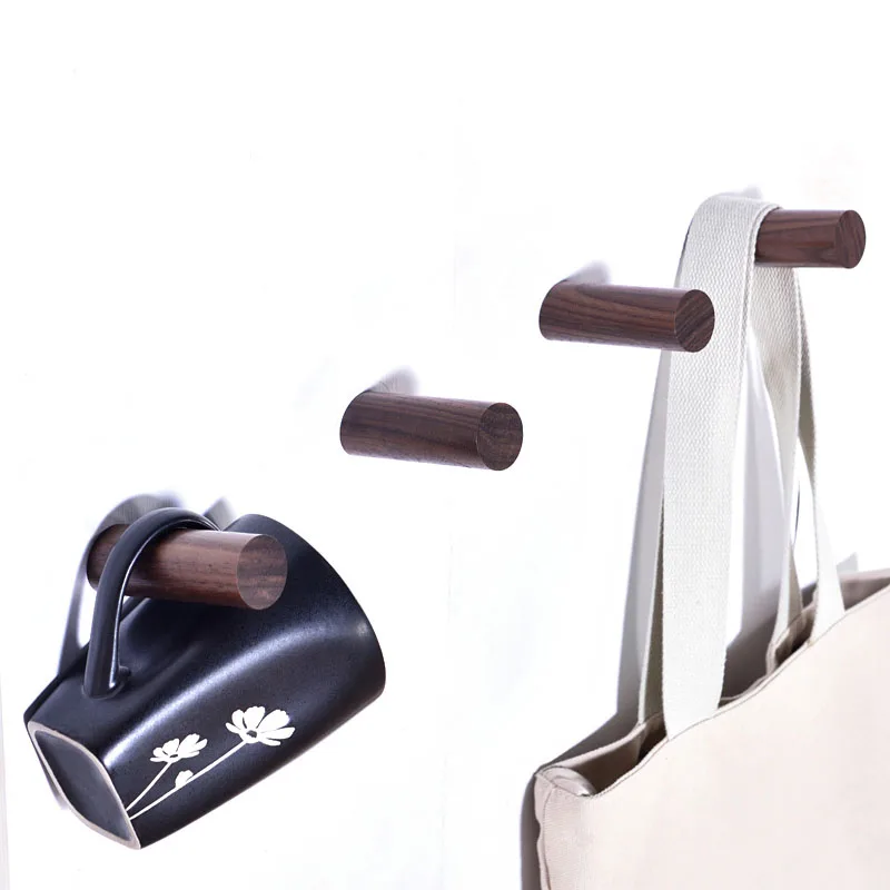 Clothes Hanger Wood Wall Rack Robe Hooks Home Decoration oak Decorative for Hanging Coat Hook | Дом и сад