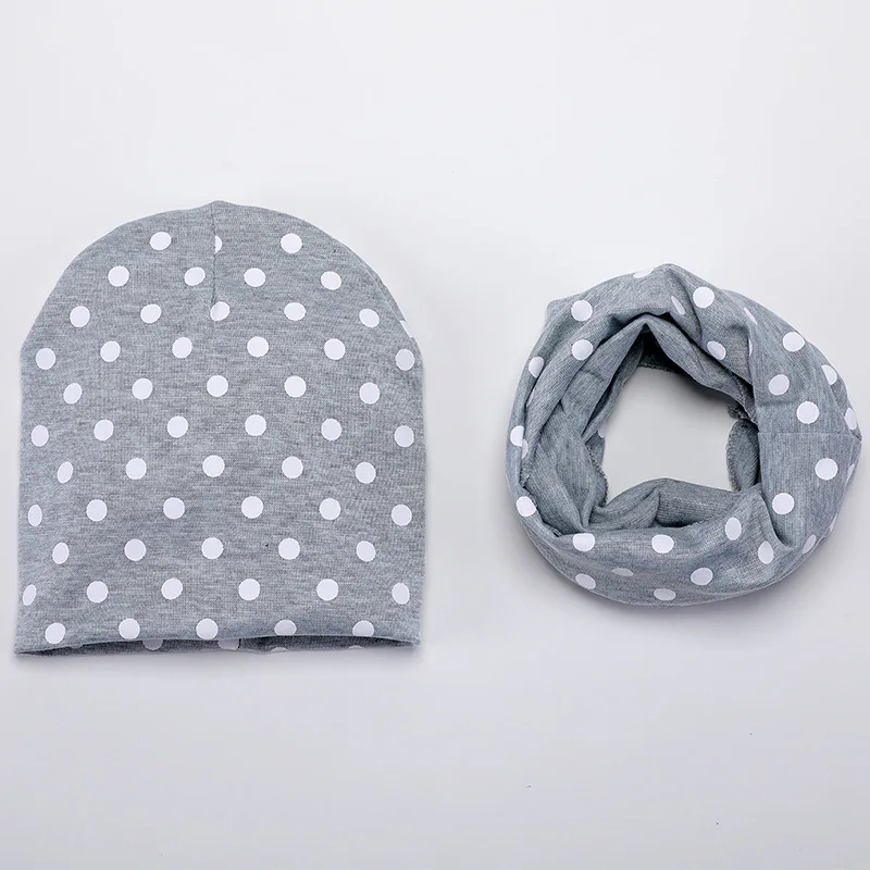 2 шт./комплект детская шапка шарф и в горошек для мальчиков девочек|Шарфы девочек|