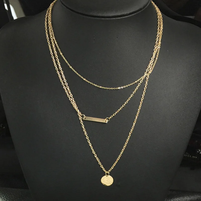 Новая мода двойной чокер ошейник воротник ожерелье многослойная Подвеска