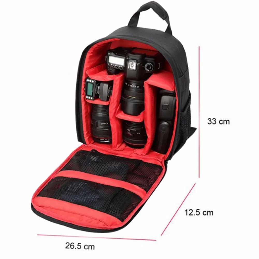Дешевые видео сумка для фотокамеры Рюкзак DSLR Прогулки Фотокамеры