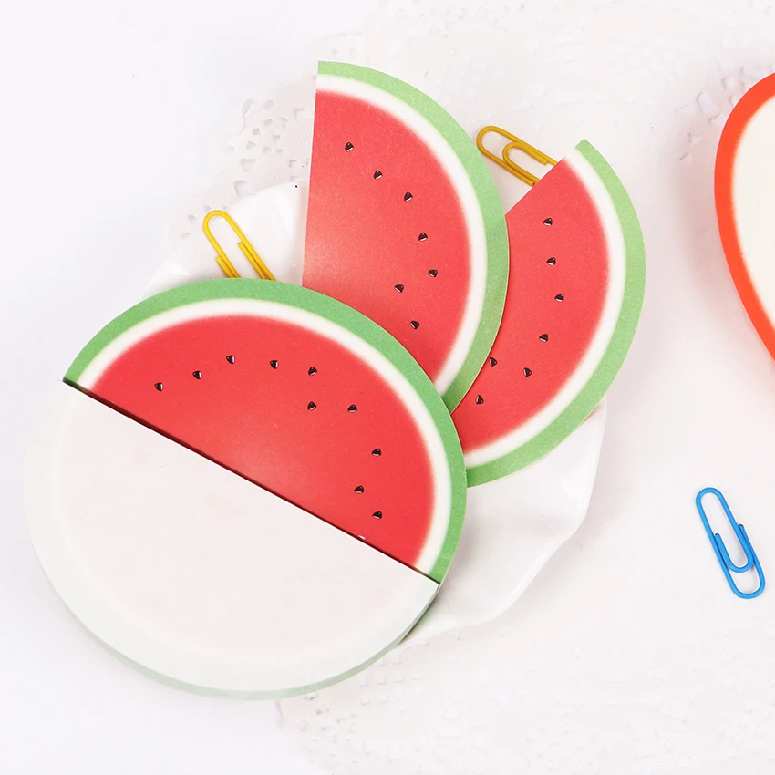1 компл. Милые Липкие заметки креативные DIY фрукты блокноты Kawaii Наклейки Бумага корейские канцелярские принадлежности