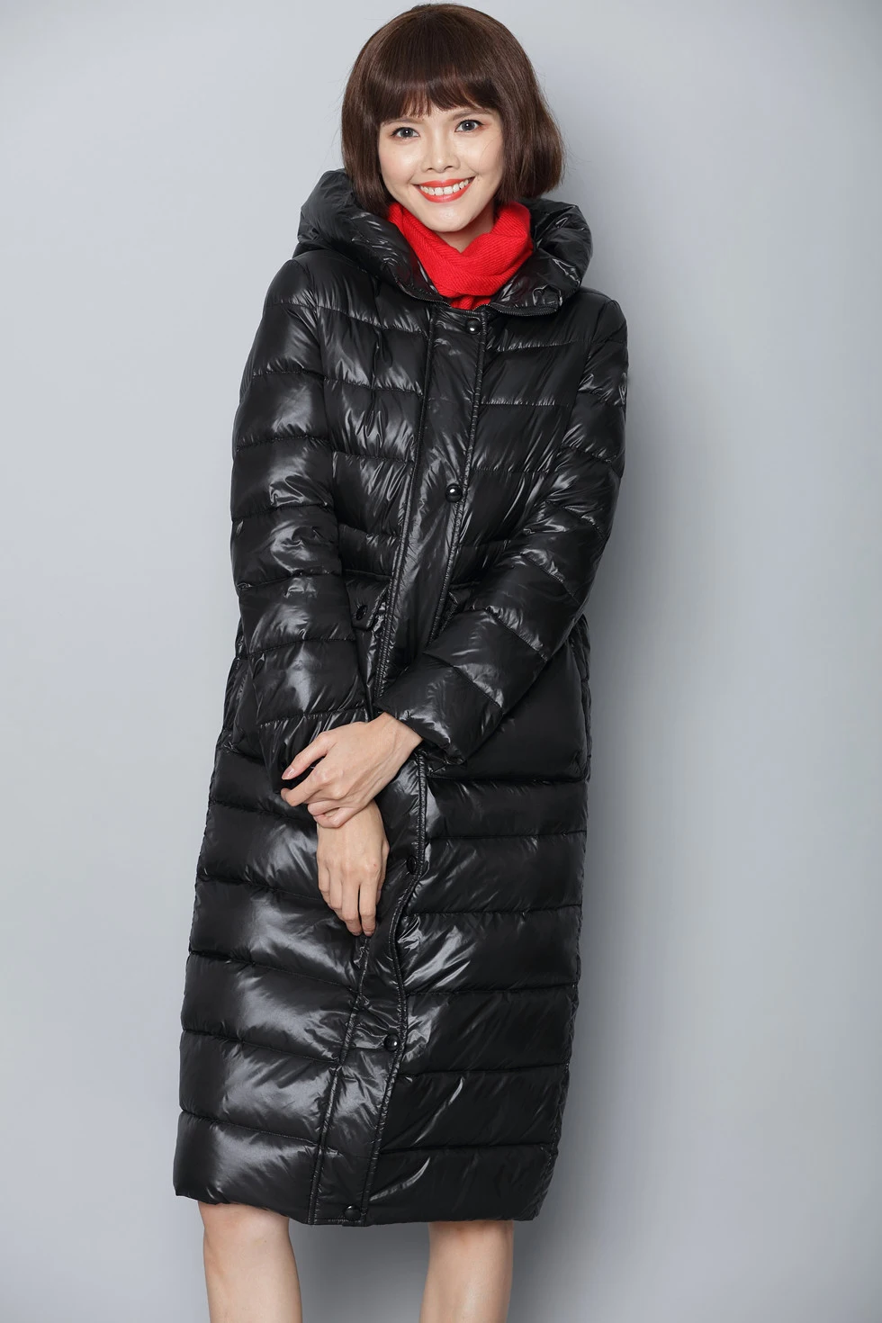 Новинка Зима 2020 пуховик женский пальто большого размера длинный толстый теплый с
