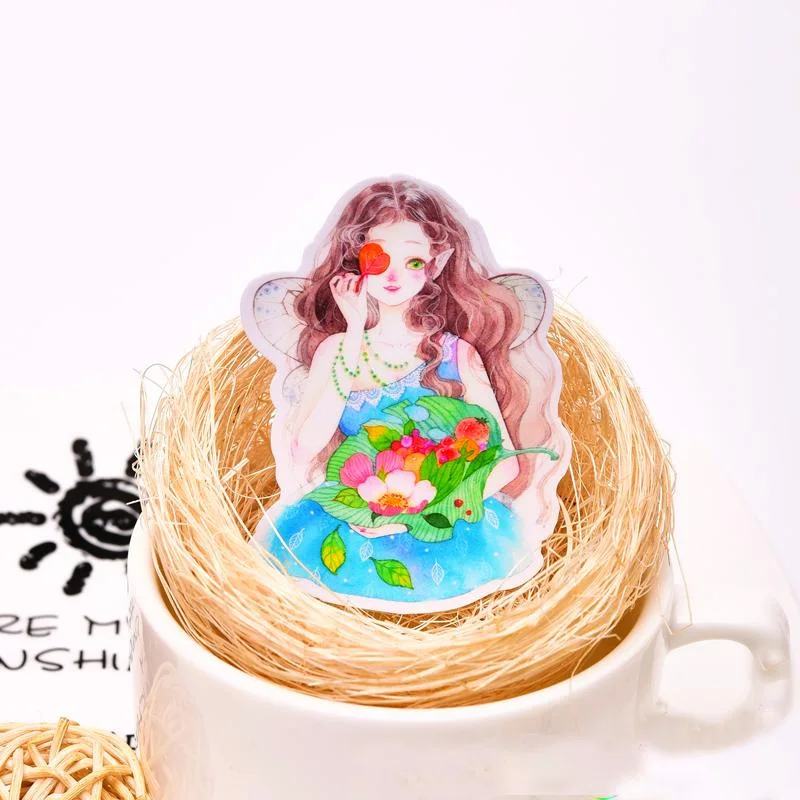 15 шт kawaii милые самодельные наклейки для повседневной девушки в лесу/Декоративные