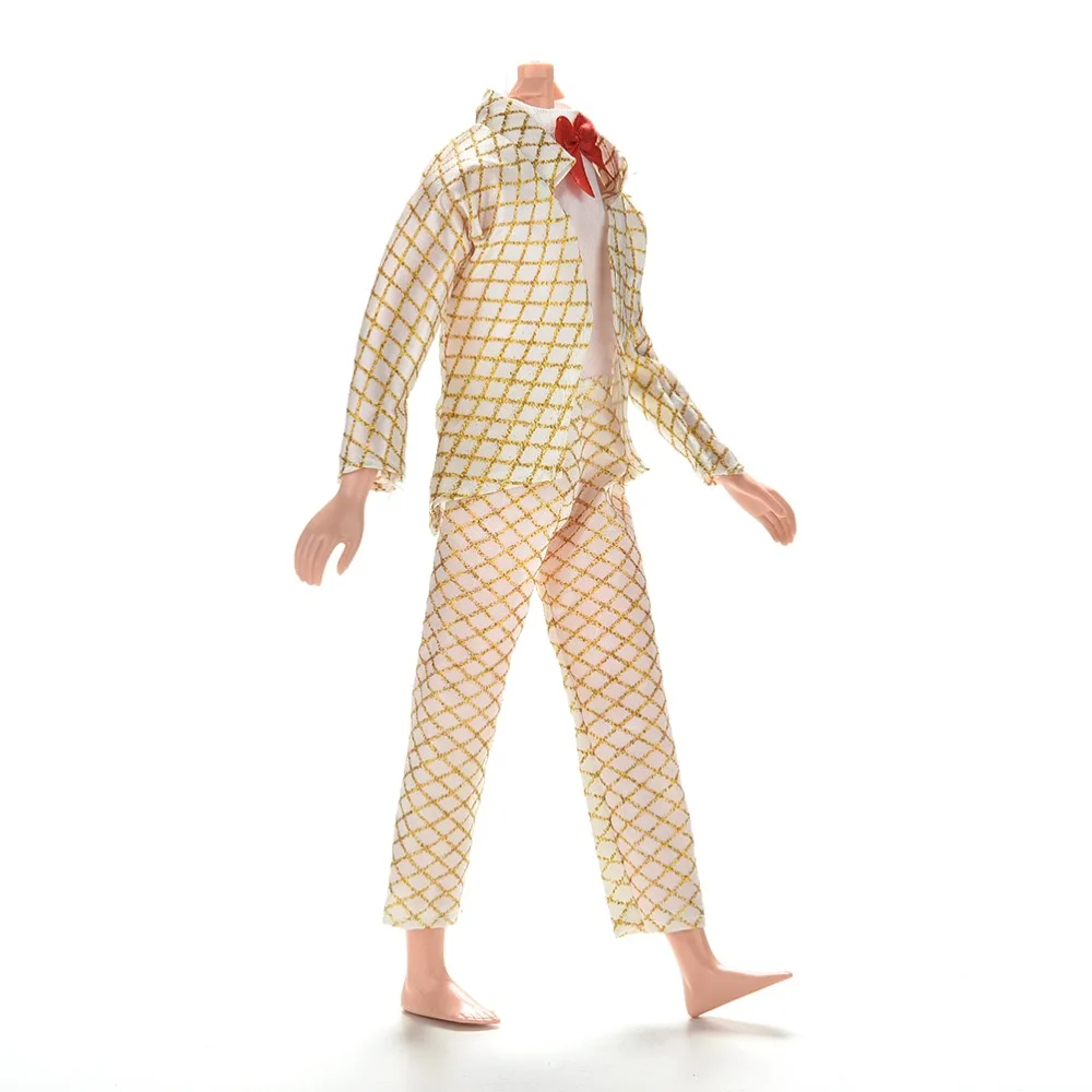 1 комплект костюм для куклы одежда ручной работы золотой наряд принца мужские