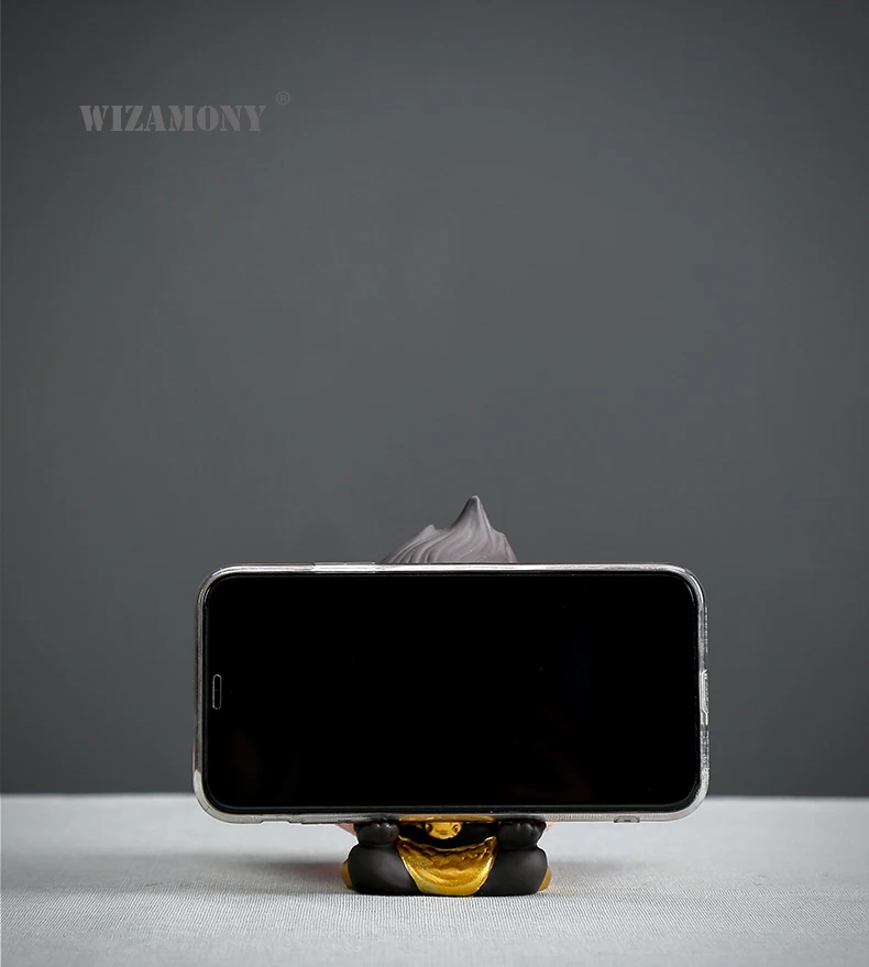WIZAMONY Китайский Фиолетовый Глиняный чайный набор кунг-фу чай для домашних животных Обезьяна Король дисплей Автомобильный Чай Аксессуары для Пуэр Улун чай домашний декор