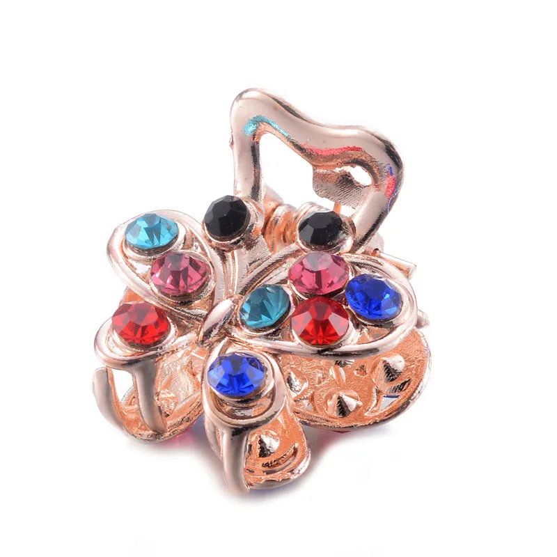 

Fashion Women Hair Jewelry Crystal Butterfly Hair Clip Ornaments Metal Rhinestone Hair Claws Wedding Hair Accessories