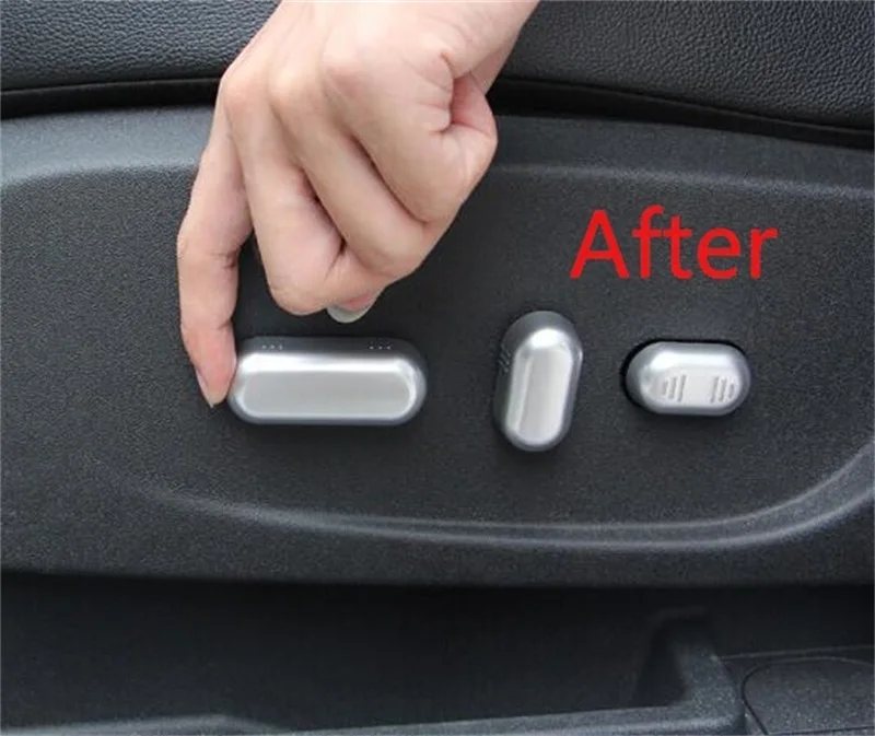 

Для Ford Kuga 2017 2018 ABS хромированный переключатель регулировки сиденья водителя Кнопка Крышка отделка Автомобильная наклейка Аксессуары для ст...