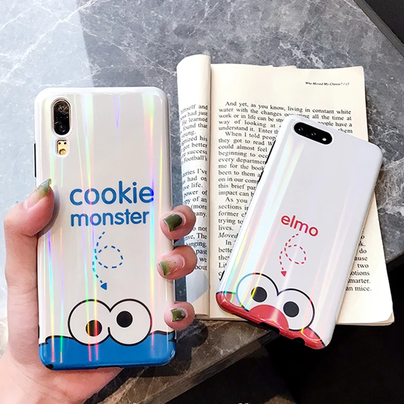 YHBBCASES лазерный мультфильм телефон чехол для Huawei P10 P20 Pro Honor 9 Чехлы милые печенья