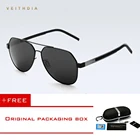Солнцезащитные очки Мужские Veithdia, из алюминиево-магниевого сплава, поляризационные, с синим покрытием, для вождения, 3556