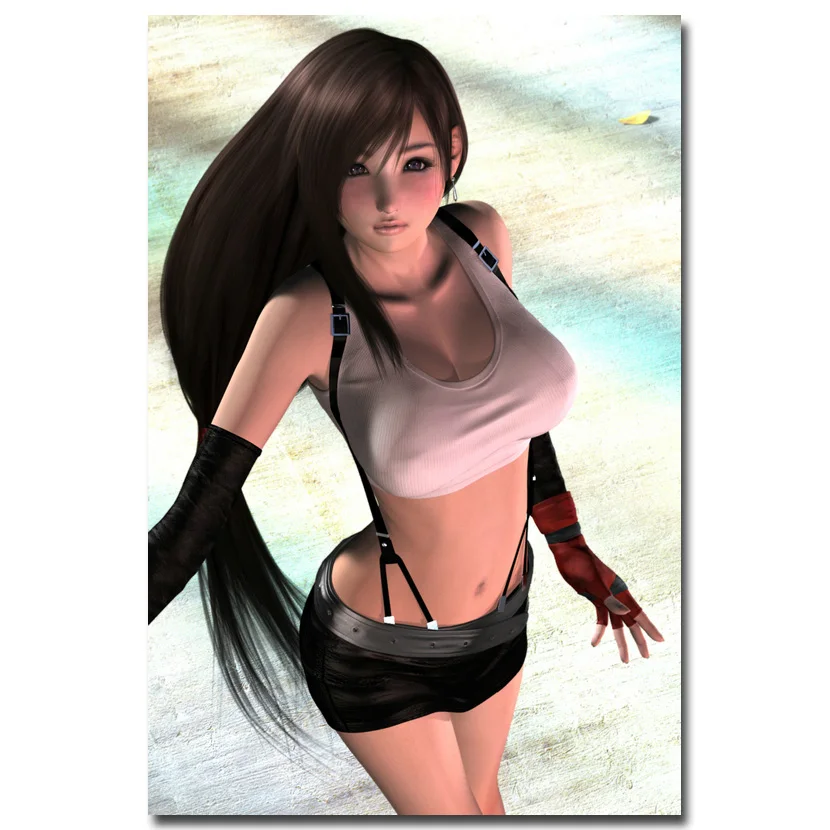 Final Fantasy VII художественный постер из шелковой ткани с принтом 13x20 24x36 дюймов Vedio Game