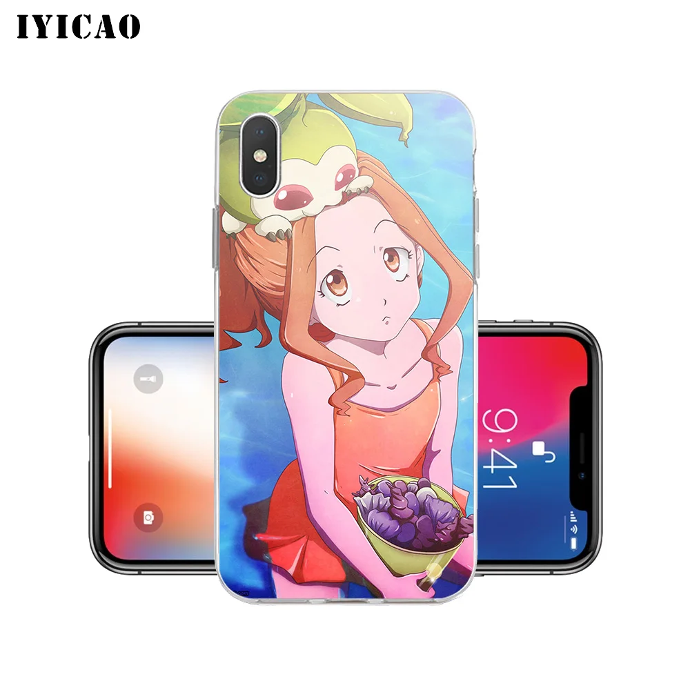 IYICAO мультяшный Цифровой Мягкий силиконовый чехол для телефона iPhone X XR XS MAX 6 6s 7 8 Plus