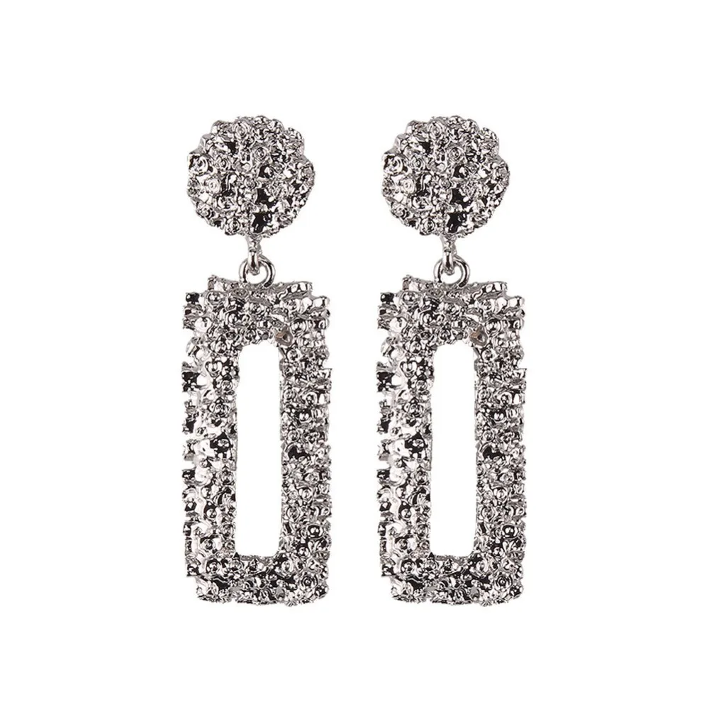 Silver Color 9 Лучшие женские серьги-гвоздики золотистого цвета из металла, круглая подвеска в богемном стиле, рождественские подарки, свадебные, вечерние, винтажные, разные цвета - Окраска металла: Silver Color 9