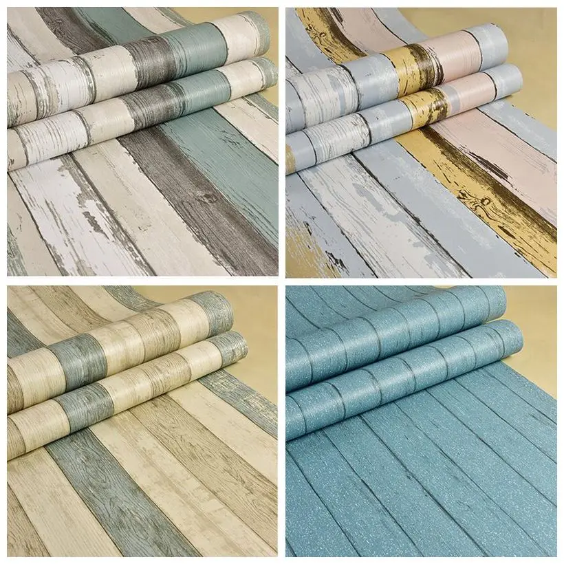 

5M Self adhesive Wallpaper Roll PVC Waterproof Wall sticker Furniture Vinyl Decorative Film Wood Style Home Decor Wall Paper