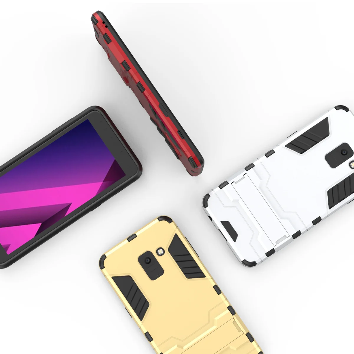 Чехол для Samsung Galaxy A8 (2018)/A8 Plus/A8 Star/A9 Star роскошный гибридный чехол с Железным