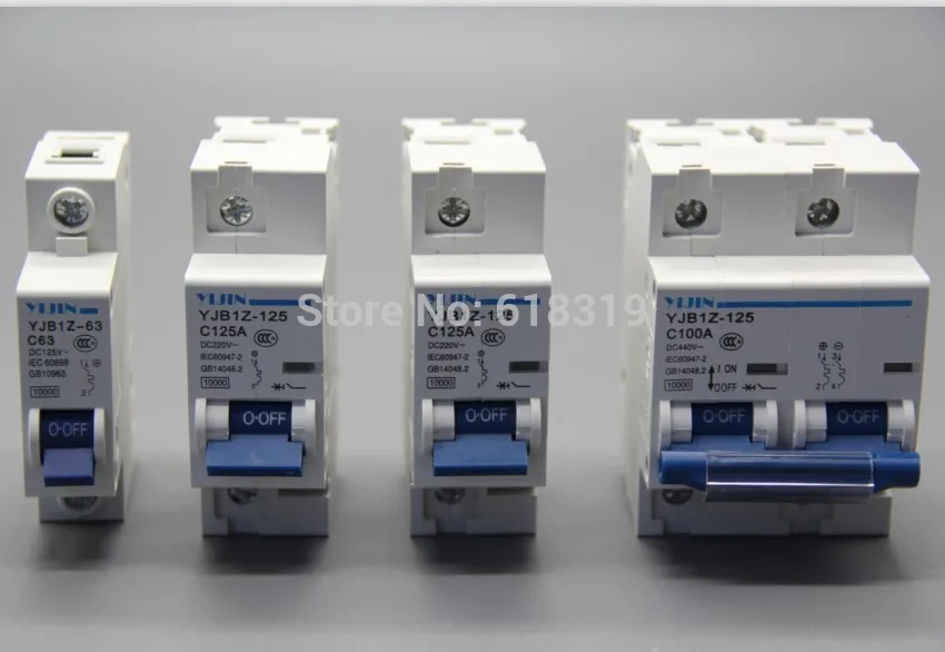 10 шт./лот лидер продаж 2P 125A DC440V MCB фотоэлектрическая солнечная энергия PV мини