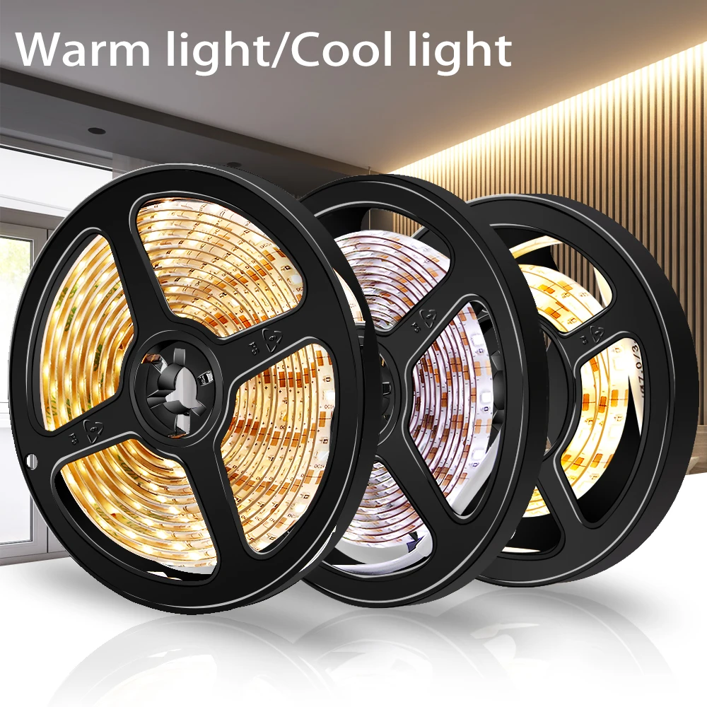 Motion Sensor Led Strip Light DC 5V Flexible Tape Strips Battery Power PIR Night for Stair Closet Bed Cabinet | Лампы и освещение