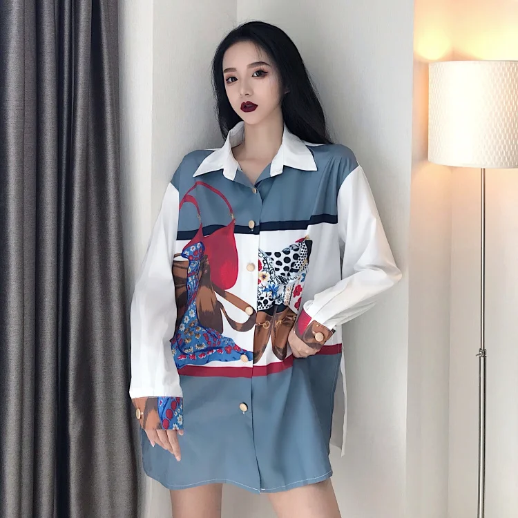 plus size women brand style blouses long tops loose shirts harajuku white blusa vetement femme korean fashion clothing | Женская одежда