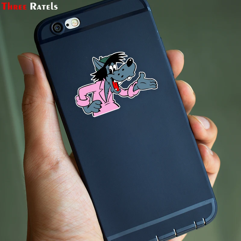 Three Ratels LCS415# 15x10.3см Мультфильм animacartoon ну погоди полноцветные наклейки на авто