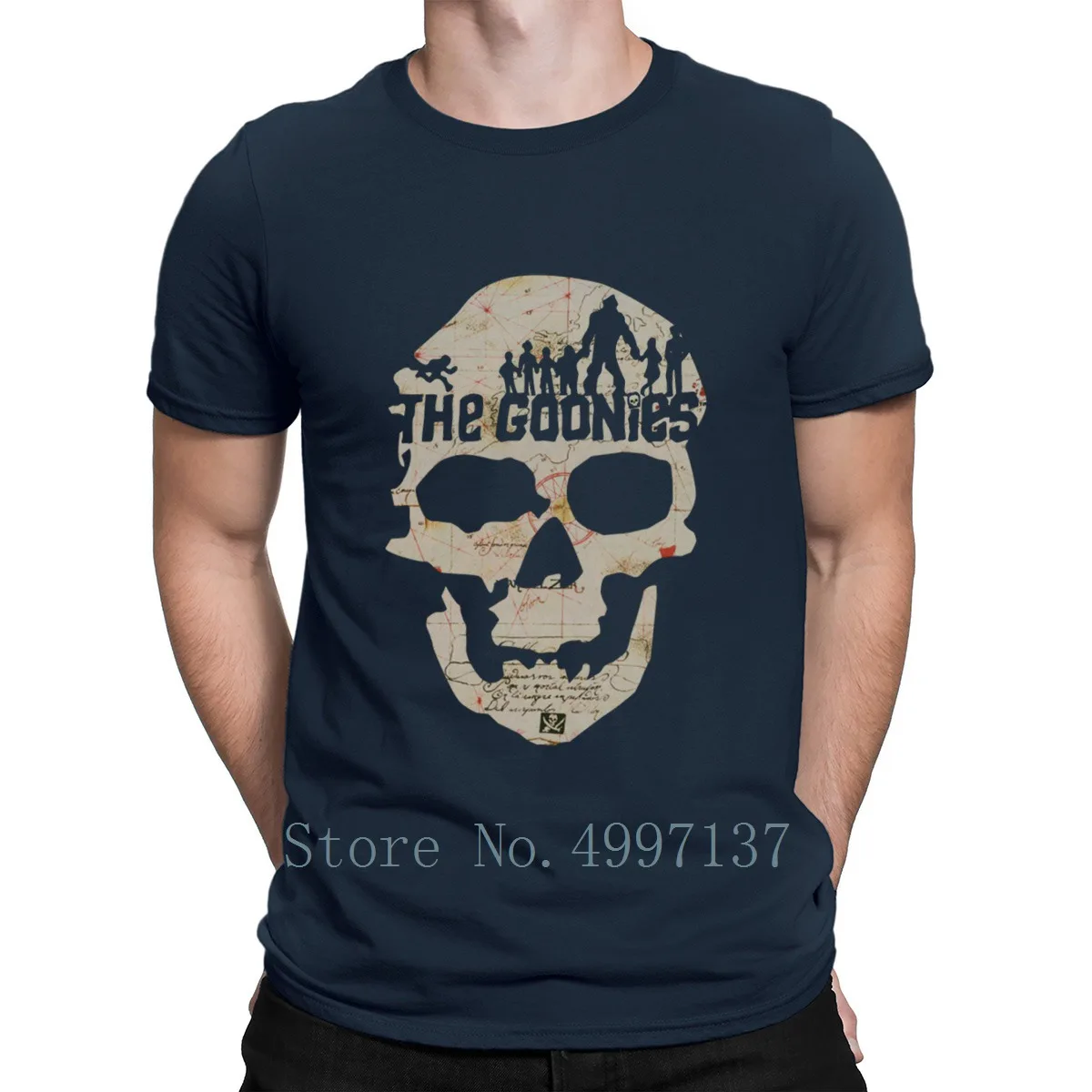 

Skull The Goonies T Shirt Tee Shirt Comical Plus Size 3xl Print Famous Summer Style Cool Normal Funny T-Shirt