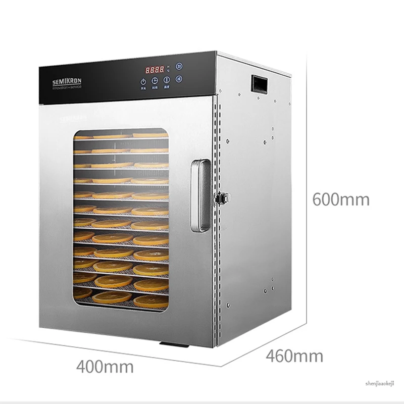 16-layers food dehydrator vegetable fruit food dryer Stainless steel commercial meat drying machine for seafood/tea/chicken ect.