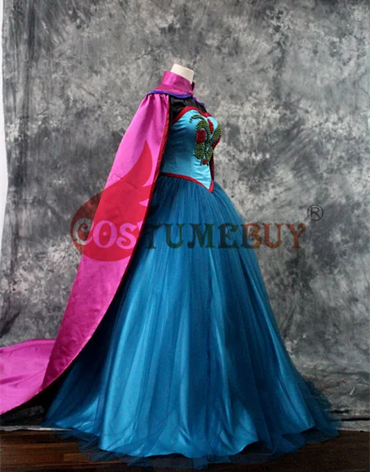 Costumebuy Olaf's Adventure Принцесса Эльза Анна платье Эльза-Снежная Королева Косплей взрослых женщин карнавальный костюм на Хэллоуин индивидуальный заказ