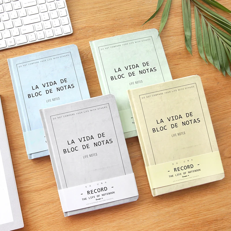 YMLP блокнот в твердом переплете горизонтальная линия утолщенный Ретро