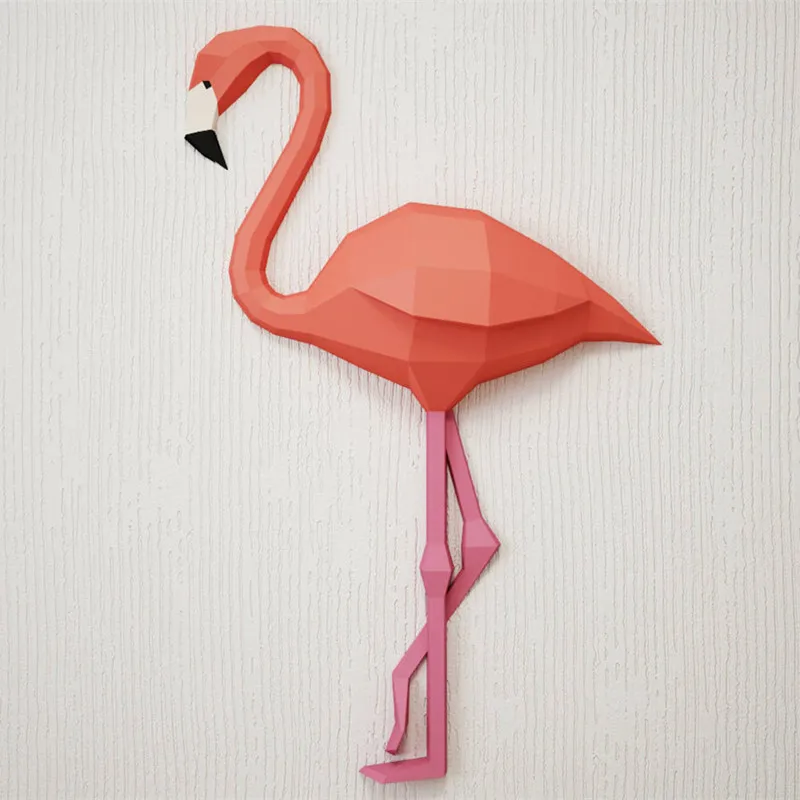 30 мин полный DIY 3D бумага с Фламинго Скульптура День матери день рождения