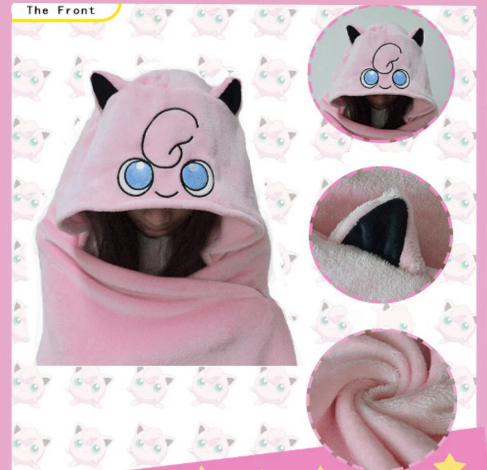 Прекрасный плащ Jigglypuff Япония мультфильм анимация эльф косплей каваи игрушки для девочек Дети плюшевые подарок на день рождения кукла