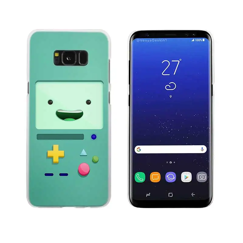 01 Sheli Adventure Time с Финном Джейком прозрачный Note 10 9 pro Жесткий чехол для samsung S4 S5 S6 S7 S8 S9 S10 Plus Edge Mini - Цвет: 01