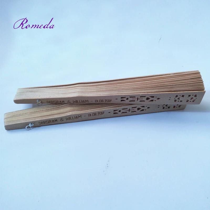 Лидер продаж 50 шт./лот китайский Ароматный деревянный вентилятор свадебный