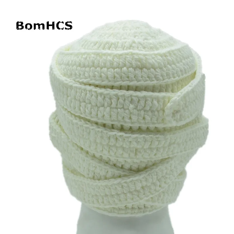 BomHCS новинка крутая Шапка-бини с зомби вязаная забавная шапка ручной работы 100% |