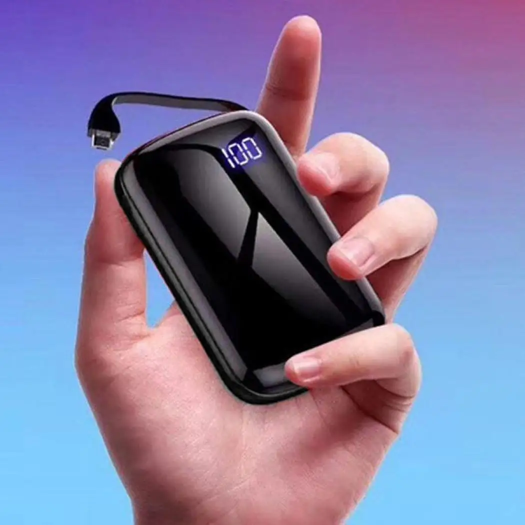 Мини Портативный внешний аккумулятор чехол 3*18650 с кабелем lcd цифровой дисплей