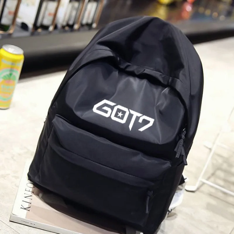 Kpop GOT7 та же сумка для студентов корейский рюкзак из парусины женский небольшой
