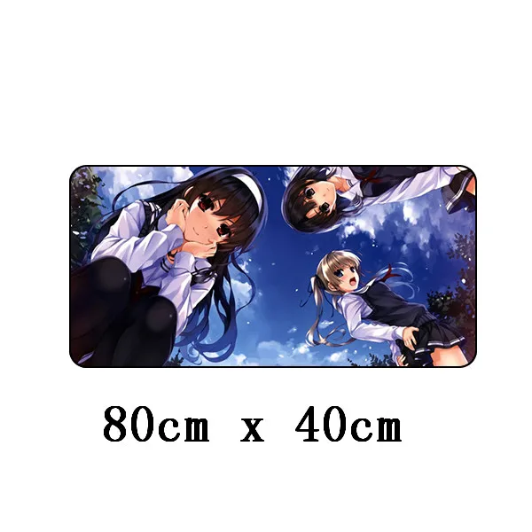 

Большой коврик для мыши 80x40 см XL с японским аниме, игровой коврик для мыши, симпатичный подарок подруге, героин