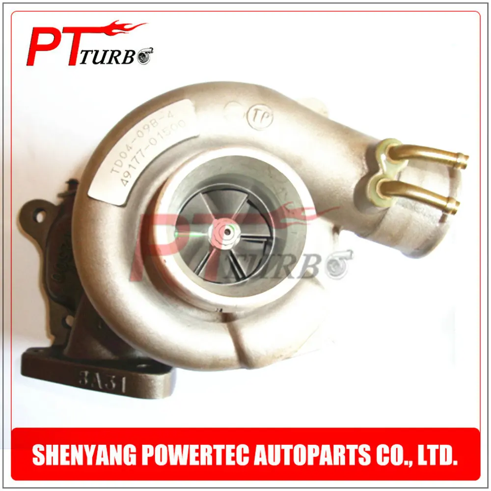Турбокомпрессор Для Mitsubishi L 200 / 300 2 5 TD 4WD 4D56 64Kw Новый турбокомпрессор TD04 49177 01500