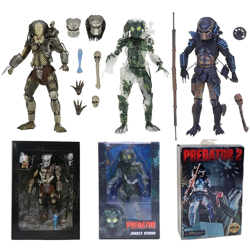 Фигурка хищника NECA Ultimate P1 из каменных джунглей Охотник демон на 30 летие бетонная