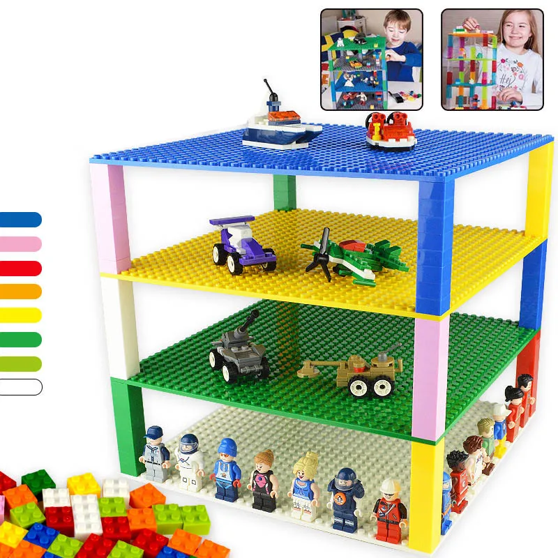 Новая двухбоковая Базовая пластина 25x25 см DIY Baseplate 32x32 точки маленькие кирпичи