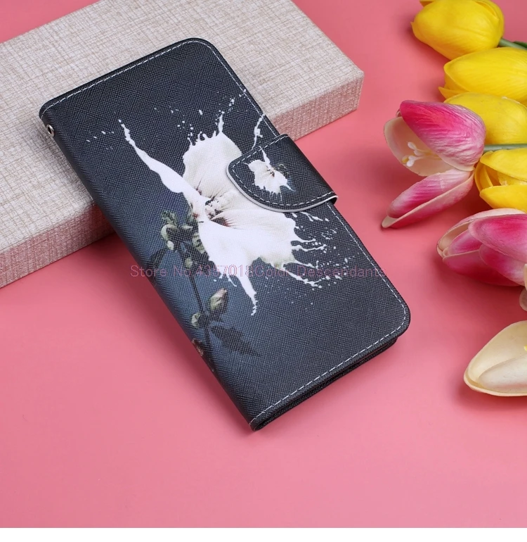 Чехол-книжка для HUAWEI P Smart 5," ПУ Чехлы для HUAWEI FIG-LX1 LX3 FIG-L21 PSmart чехлы Кошелек ТПУ полный корпус