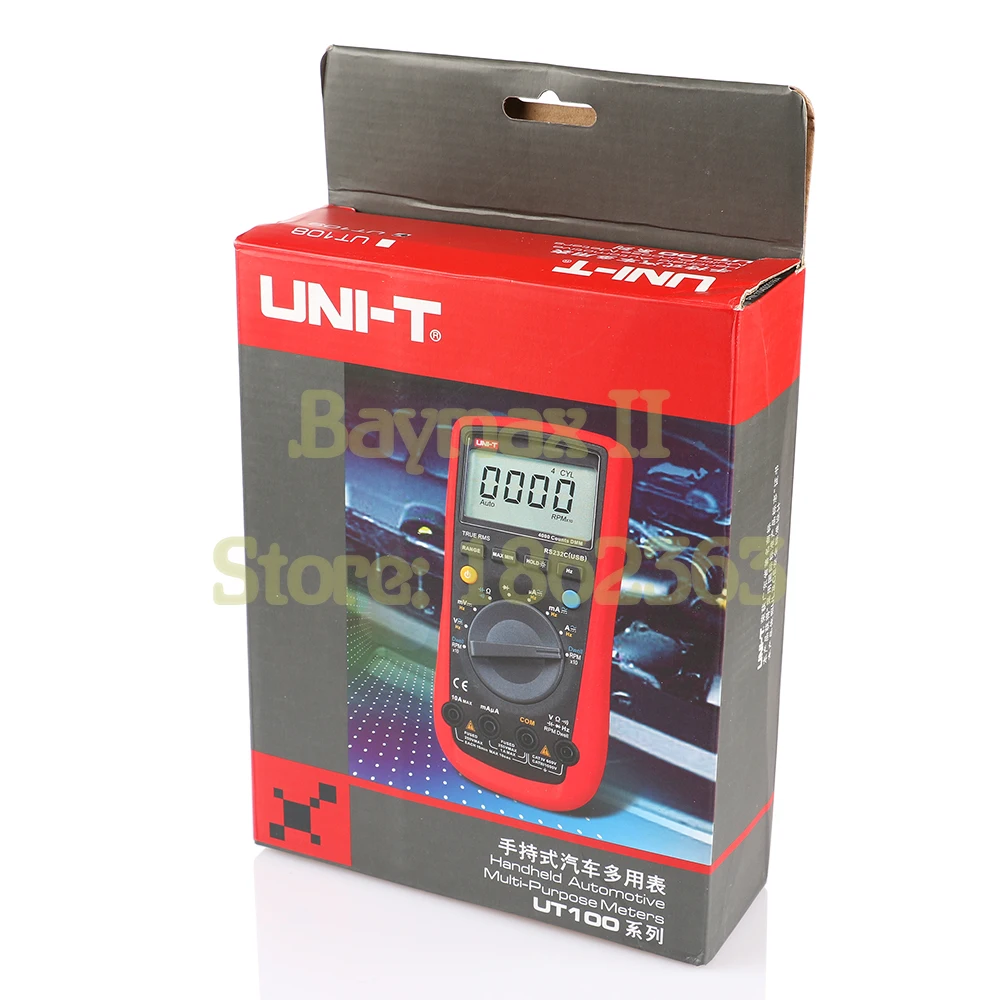 UNI-T UT109 Auto-Range Automotive Multi-Purpose Meter Multimeter Tester with Dwell-Tach/RPM Measurement | Инструменты