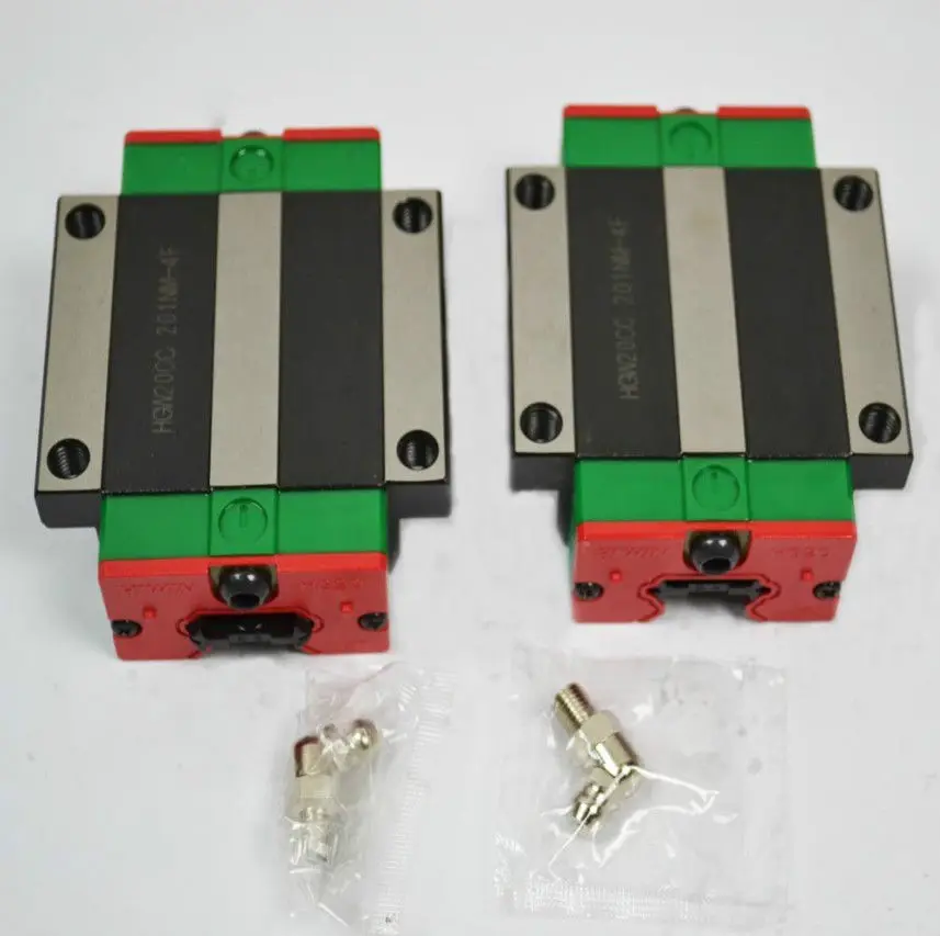 2 шт. 100% Оригинал Hiwin Линейная направляющая HGR30 L 2000 мм + 4 HGW30CA HGW30CC фланцевый блок