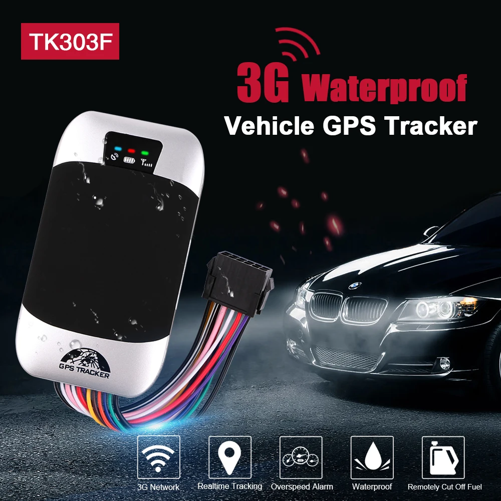 Автомобильный GPS трекер 3G TK303F водонепроницаемый автомобильный с отключением